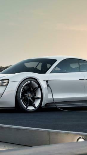 Wallpaper Porsche Taycan Electric Car Supercar Cars 4k