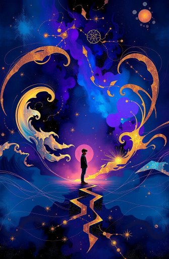 Abostrak Alone Boy Wallpaper