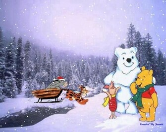Winnie The Pooth Winter Wallpaper Empirewallpaper