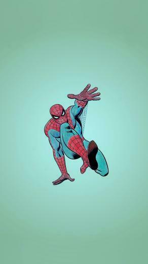 Greenish Spider Man iPhone Wallpaper