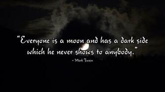 Mark Twain Dark Side Wallpaper Moon Has A