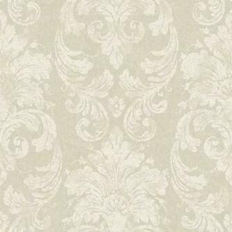 White Velvet Damask Wallpaper Wall Sticker Outlet