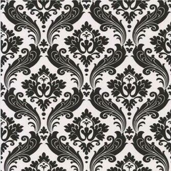 Brown Vintage Flock Kelly Hoppen Damask Washable Vinyl Wallpaper Roll