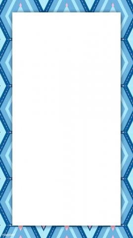 Bright Blue Geometric Patterned Mobile Screen Wallpaper Premium