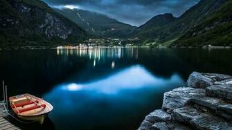 Lakes Geiranger Fjord Wallpaper
