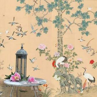 The Chinese Garden Chinoiserie Wallpaper Product Image Of