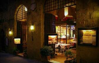 Wallpaper The City Street Evening Restaurant Lovely