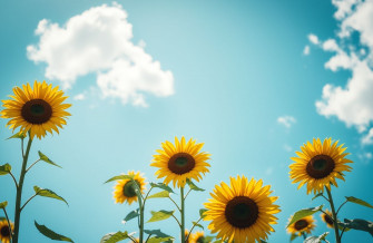 Clouds Sunflower Aesthetic Wallpaper