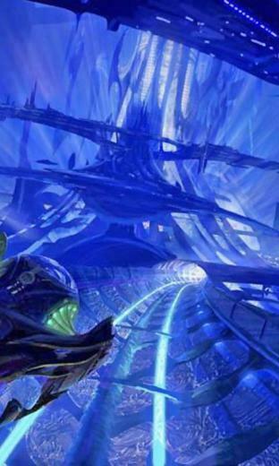 Futuristic Artwork Underwater Syd Mead Wallpaper