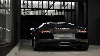 Lamborghini Aventador Rear Car HD Wallpaper