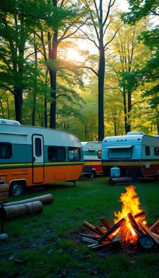 Wallpaper Vintage Campers
