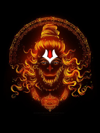 Hanuman Ji Digital Art Nikhil Mishra Wallpaper