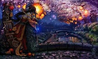 Sona Image Guqin HD Wallpaper And Background Cherry