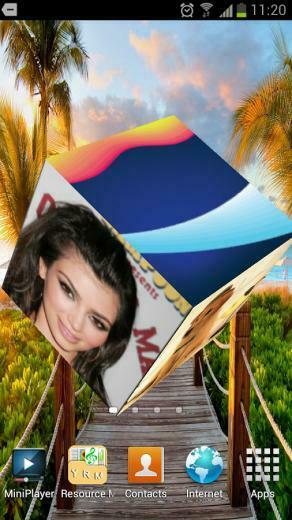 Photo Cube Live Wallpaper Select Photos To Generate A Rotating