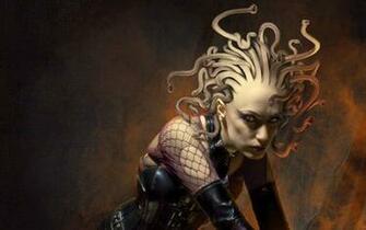 HD Abstract Wallpaper Medusa Fantasy Widescreen Stock
