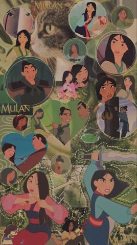Mulan Aesthetic Wallpaper Collage De Disney Siluetas
