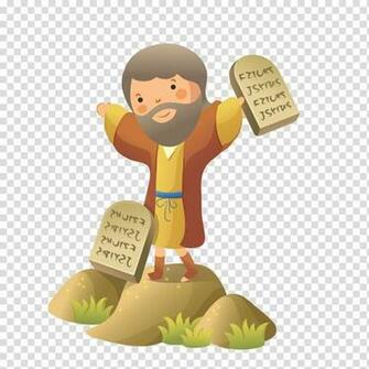 Man Holding Stone Ten Commandments Bible Book Of Deuteronomy
