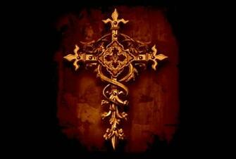 Background Golden Cross Graphic Background Wallpaper Christian