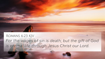 Romans Kjv 4k Wallpaper For The Wages Of Sin Is Death But
