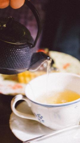 Pouring Tea iPhone Wallpaper Graphic Google Tasty