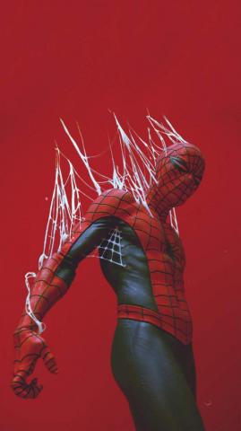 Red Spider Man 4k iPhone Wallpaper