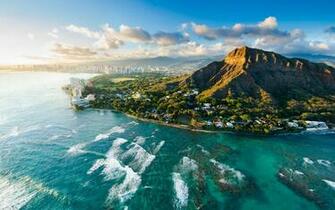 HD Wallpaper Beautiful Diamond Head City Coast Hawaii Usa