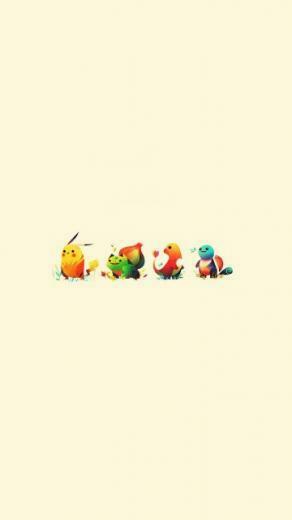 Pokemon Cute Illustration Minimal Android Wallpaper