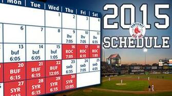 Pawtucket Red Sox Announce Schedule News