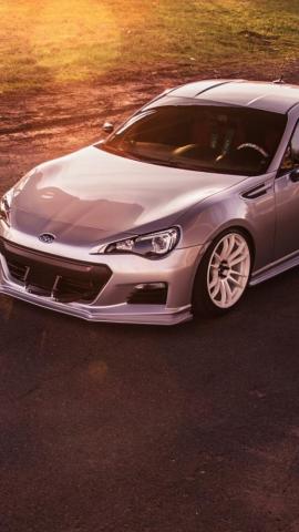 Wallpaper Subaru Brz Silver Car HD Picture Image