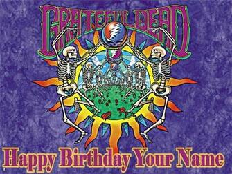 Greatful Dead Deadhead 2a Edible Photo Cake Topper