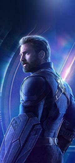 Captain America Avengers Hero Chris Evans iPhone X Wallpaper