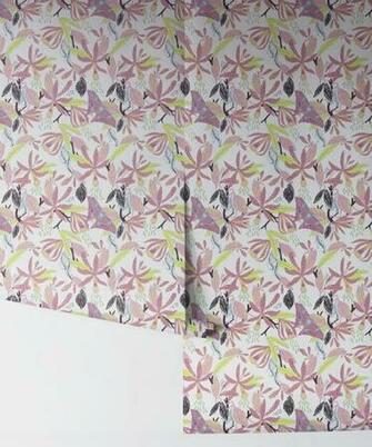 Vanilla Moth Fresh Motif Wallpaper Colorful Fun Milton King
