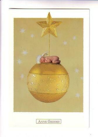 Postcards Greetings Christmas Anne Geddes Baby Sleeping