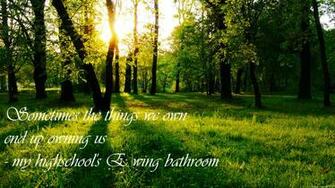 Looks Better With A Serene Nature Background
