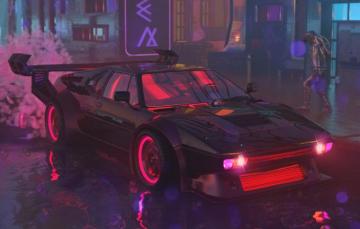 Wallpaper Auto Music Neon Bmw Machine Style Background Car