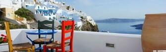 From Santorini Porch HD Wallpaper