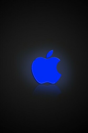 iPhone Wallpaper Apple Blue Glow By TinyiPhone