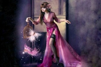 Fantasy Girl Hadas Fairy Sensual Wallpaper