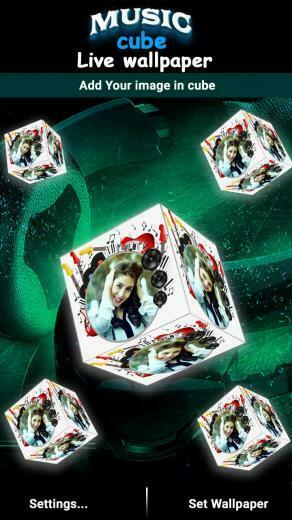 3d Music Cube Live Wallpaper For Android