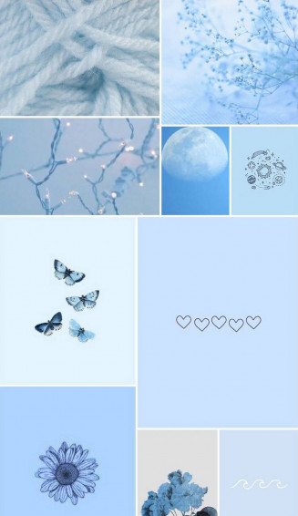 Blue Pastel Aesthetic Wallpaper