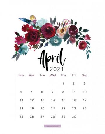 April Calendar Wallpaper Top