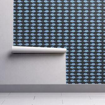 Isobar Durable Wallpaper Featuring Funny Glowing Little Fish