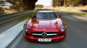 Mercedes Benz Sls Amg Red For X HDtv 1080p Resolution