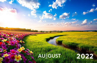 August Calendar Wallpaper