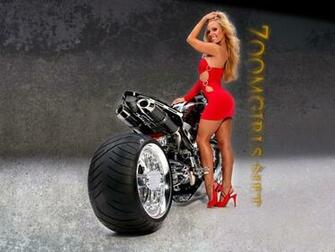 Full Size Girls Amp Motorcycles Wallpaper People