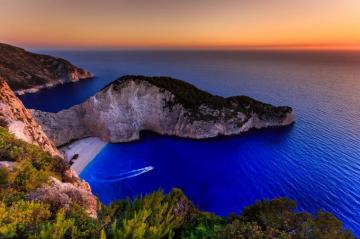 Navagio Beach In Zakynthgos Greece HD Wallpaper Background