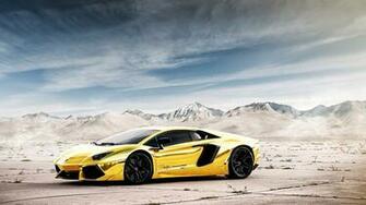 Yellow Lamborghini Project Au79 Sport Car Image Wallpaper