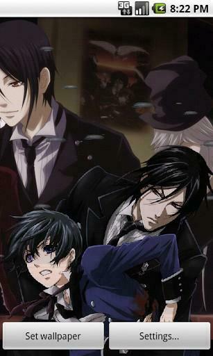 Bigger Black Butler Live Wallpaper For Android Screenshot