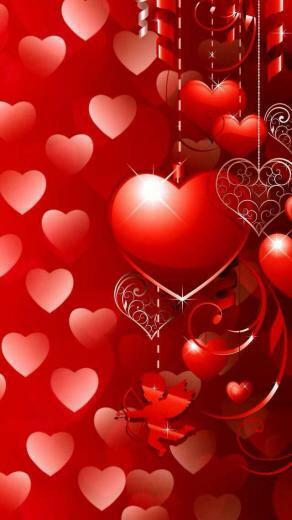 Happy Valentines Day Be My Valentine Heart Wallpaper