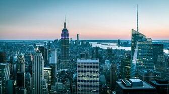 New York Buildings Skyscrapers Wallpaper Background